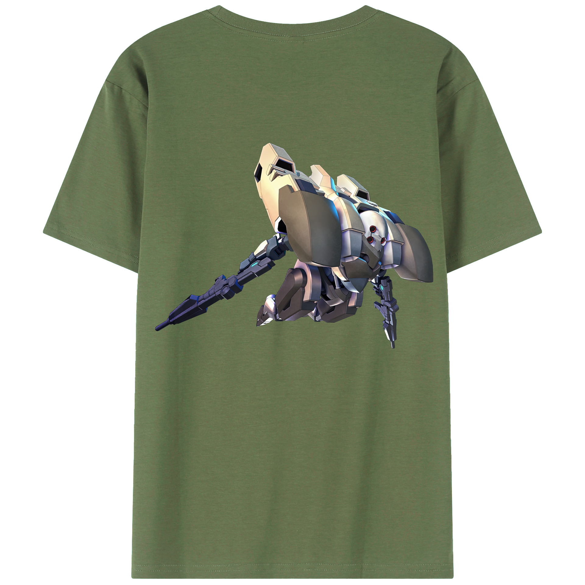 （画像用） 機動戦士ガンダム Mobile Suit Gundam 綿100％ メンズ半袖Tシャツ（バックプリント） 通気性